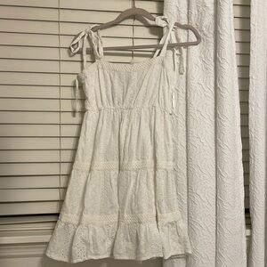 White mini sun dress